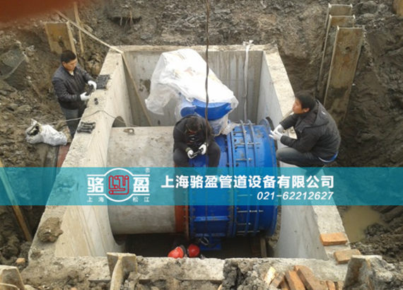 双法兰限位<a href=http://www.luoyinggd.com/ target=_blank class=infotextkey><a href=http://www.luoyinggd.com target=_blank class=infotextkey>伸缩接头</a></a>的安装